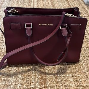 Michael kors burgundy purse